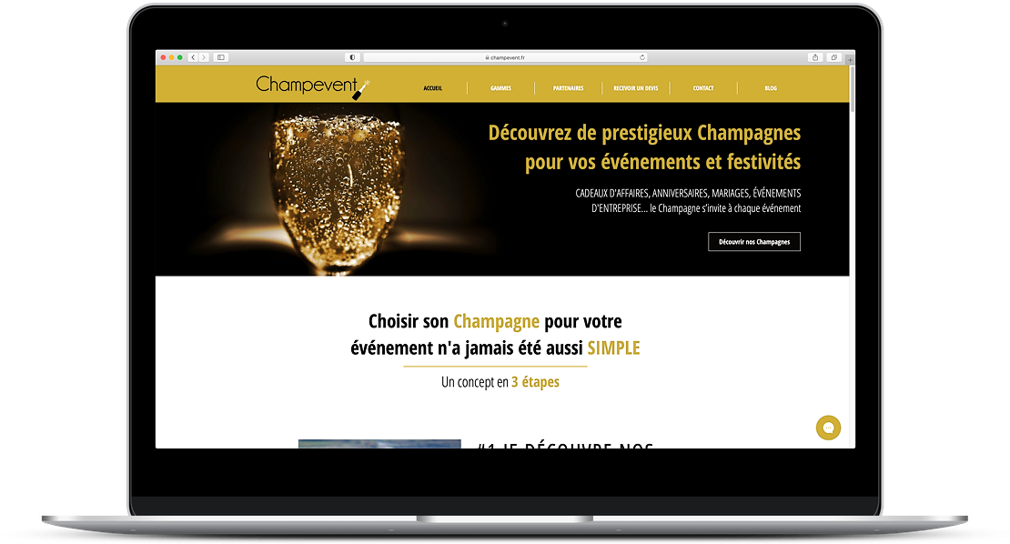 Création d'un site web - Champevent